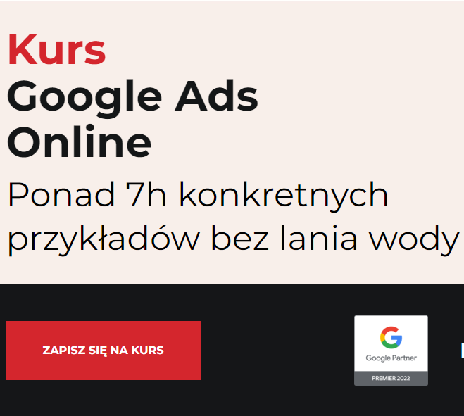 Karol Dziedzic - course: Kurs Google Ads Online