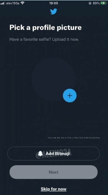 Zrzut ekranu pokazujący logowanie do Twittera.
