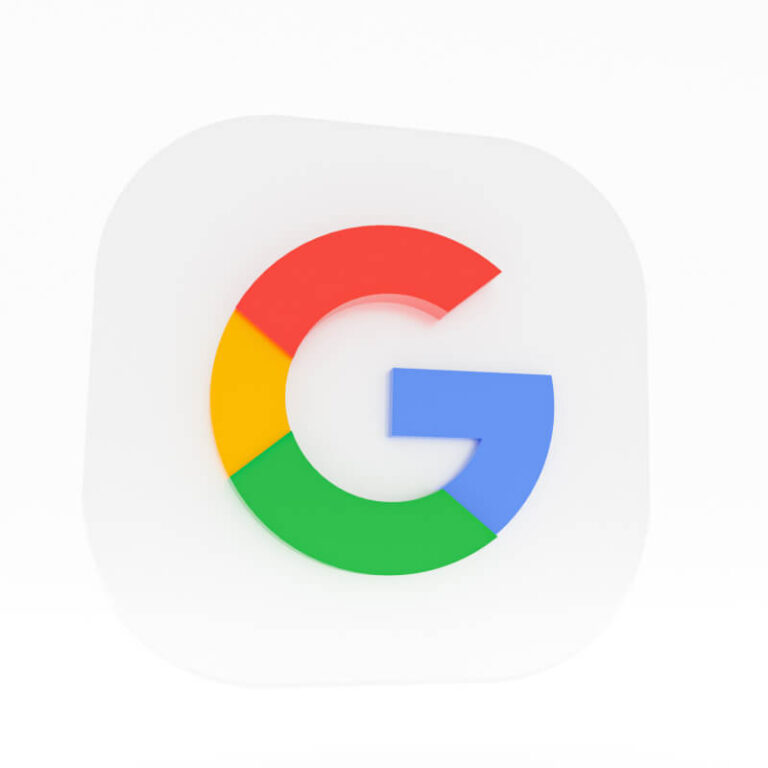 Logo Google na białym tle