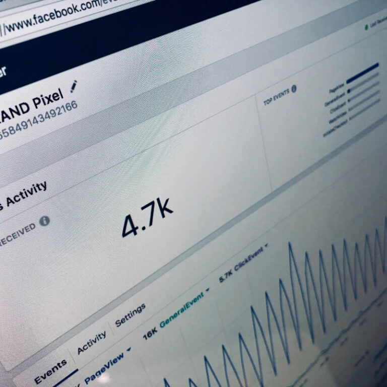 Statystyki reklamowe, widoczne na ekranie komputera