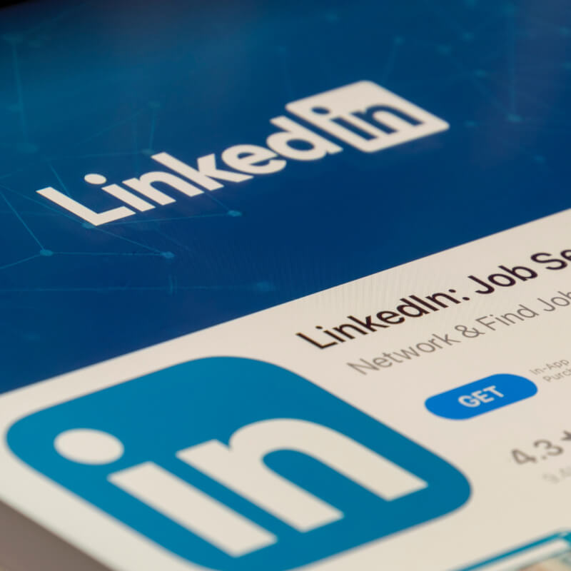 Zrzut ekranu ekranu pobierania aplikacji LinkedIn