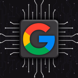 Logo Goole na czarnym tle